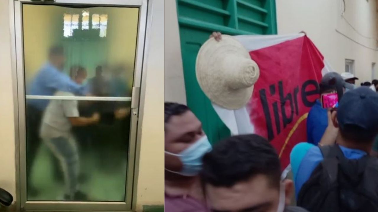 Vídeo: Hasta disparos hubo en zafarrancho en el Hospital del Sur porque nuevo administrador 'es nacionalista'