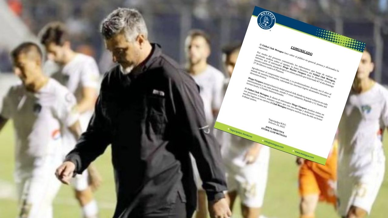 OFICIAL: Diego Vázquez dejará el banquillo del Motagua
