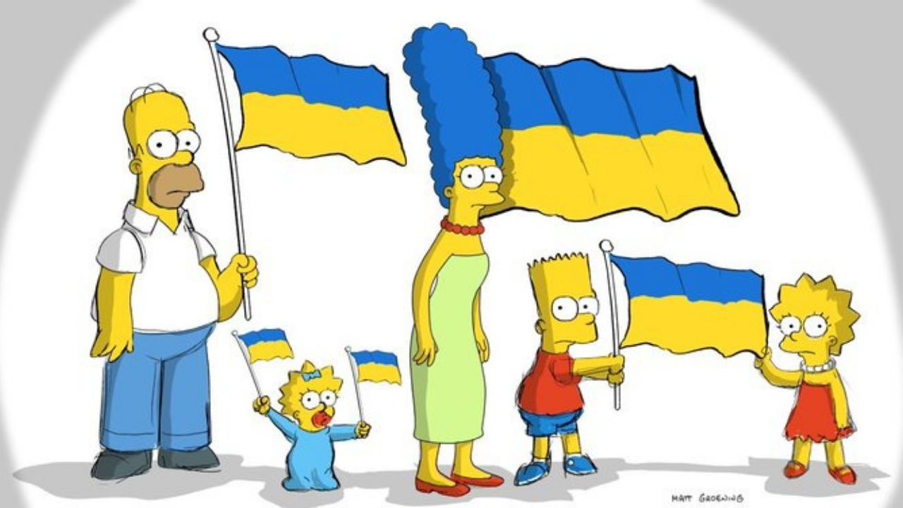 'Los Simpsons' fijan su postura ante conflicto entre Rusia y Ucrania, con esta imagen