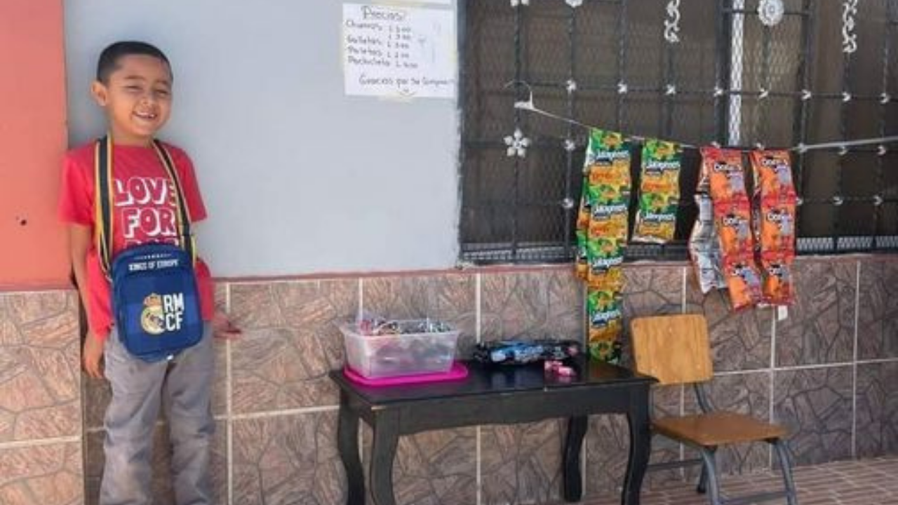 Niño hondureño a sus siete años es empresario, su historia es viral