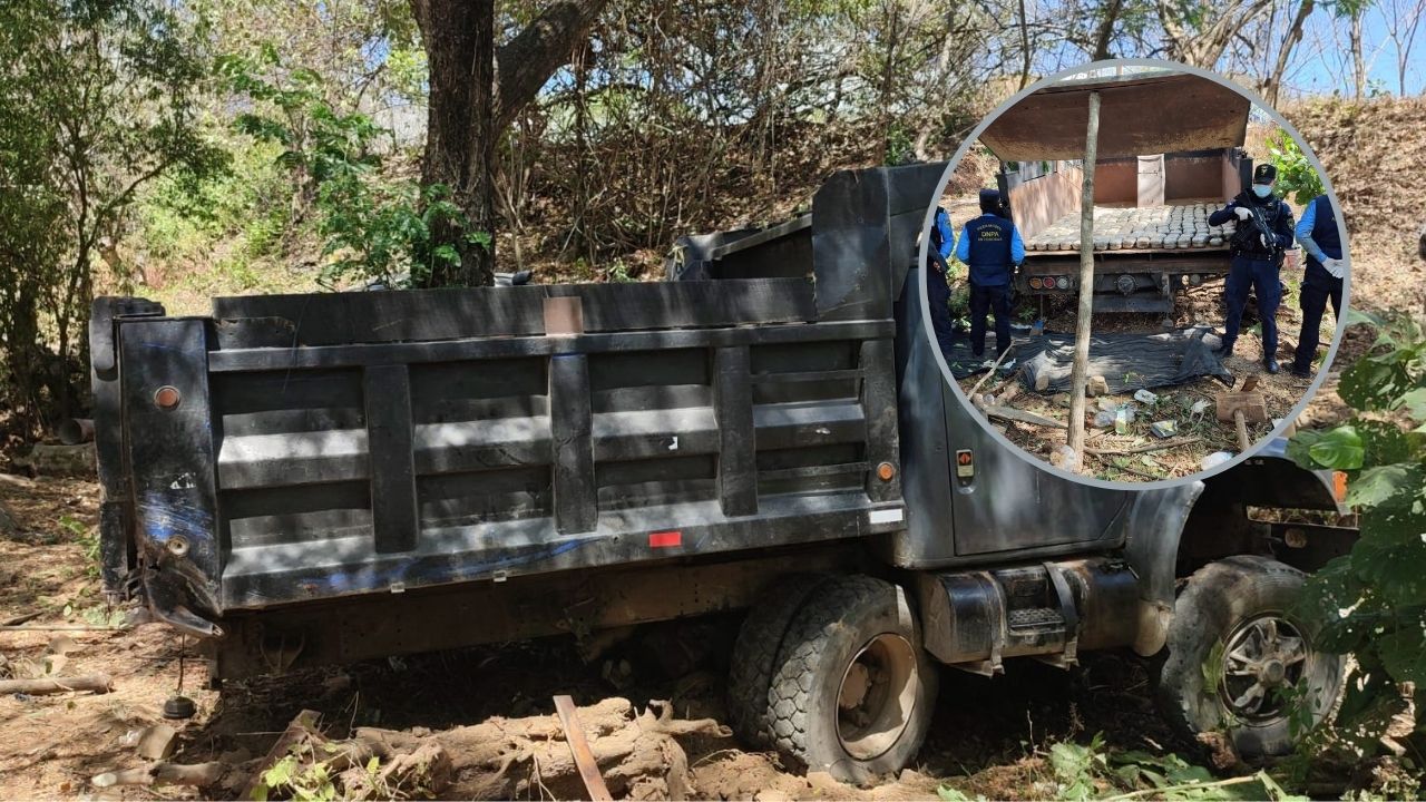 Choluteca: Policía decomisa 500 libras de supuesta marihuana ocultas en volqueta