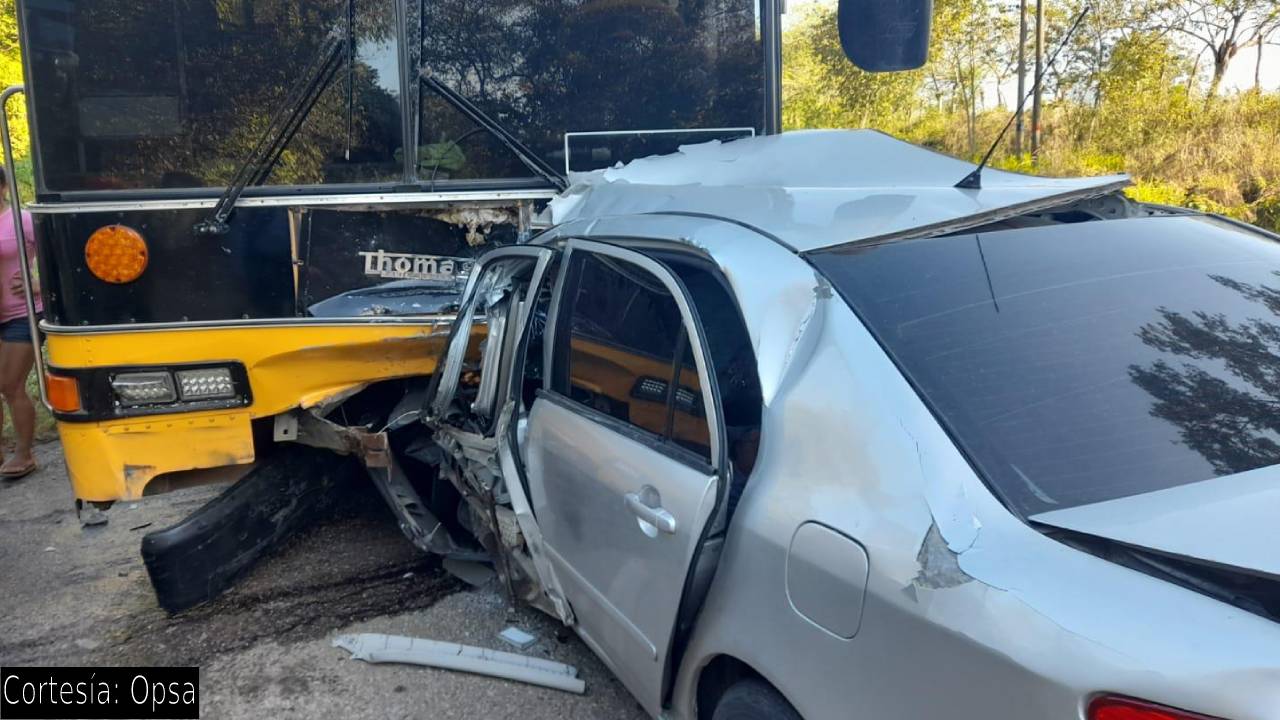 Taxista VIP murió en encontronazo con autobús en Macuelizo, Santa Bárbara