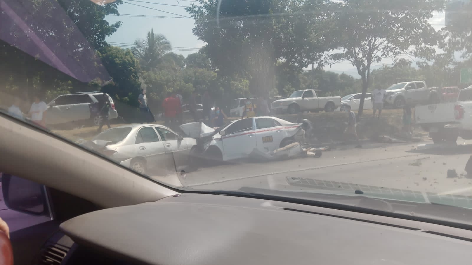 Vídeo: Así fue el aparatoso accidente automovilístico en Choloma