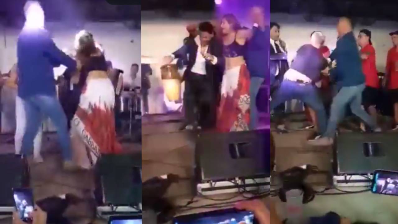 Hombre celoso quiso atacar a un artista porque su esposa se subió a la tarima para darle un beso