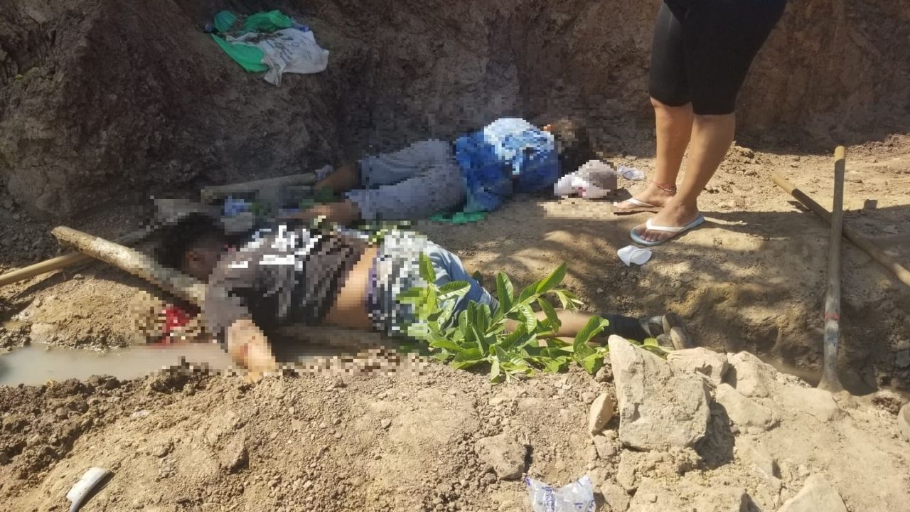 Dos hondureños fueron acribillados cuando realizaban trabajo de albañilería