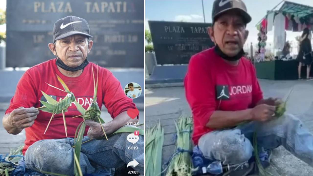 Migrante hondureño sorprende en México al elaborar artesanía a pesar de no tener una mano