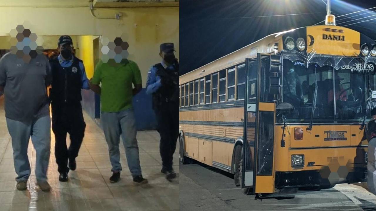 Detenidos dos motoristas hondureños por tráfico de personas; llevaban en bus a 62 cubanos