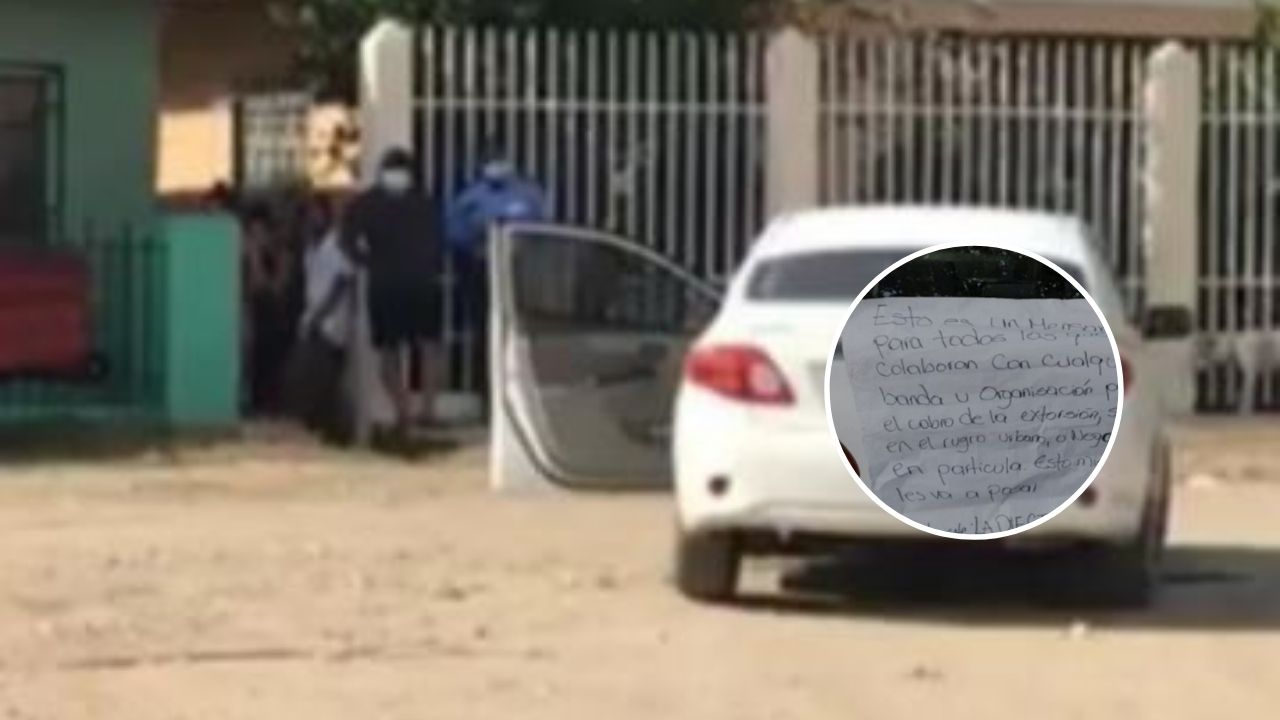 Lo bajan del taxi, lo asesinan y dejan intimidante mensaje a taxistas hondureños