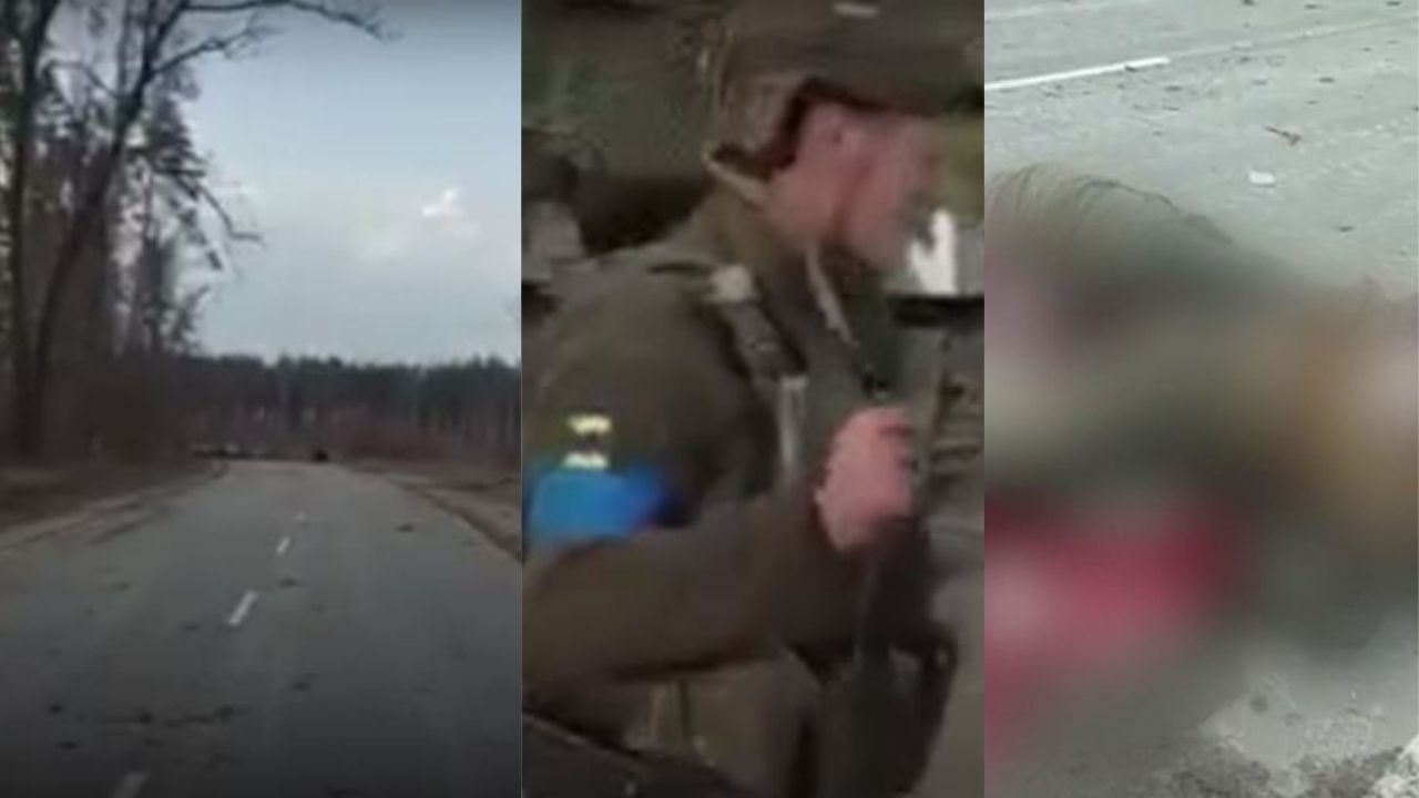 Imágenes fuertes: Video muestra la ejecución de un soldado ruso por un grupo de militares ucranianos
