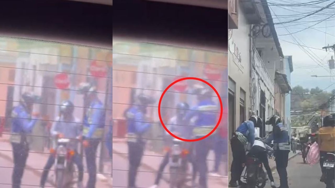 Captan a agente policial golpeando en la cara a un hombre en Santa Bárbara