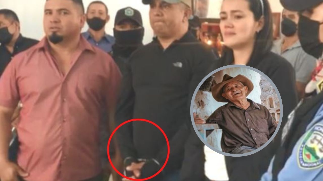 Enchachado de manos asiste excapitán Santos Rodríguez  Orellana al velatorio de su papá