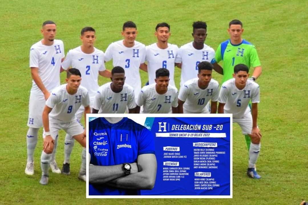 Honduras confirma lista de jugadores para enfrentar el torneo Uncaf Sub-19