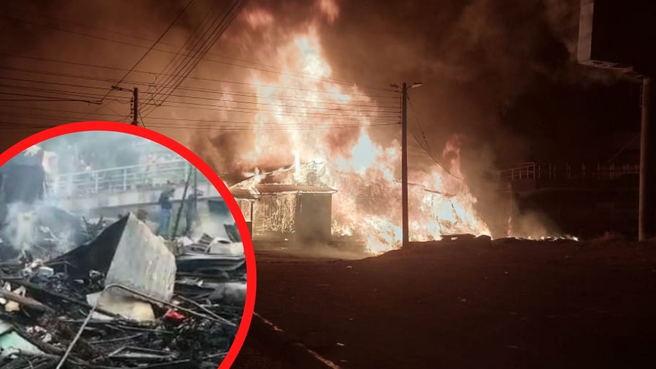 Voraz incendio consume más de 40 puestos en Comayagüela