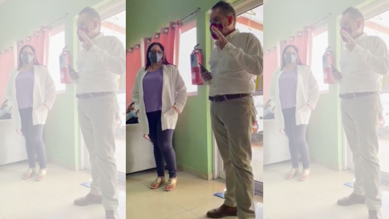 Polémico vídeo: Jefe de la Región Sanitaria de Comayagua amenaza a personal que protesta por falta de pago