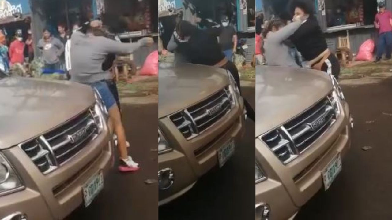 A puño cerrado, dos vendedoras del Zonal Belén protagonizan pelea y el vídeo ya es viral