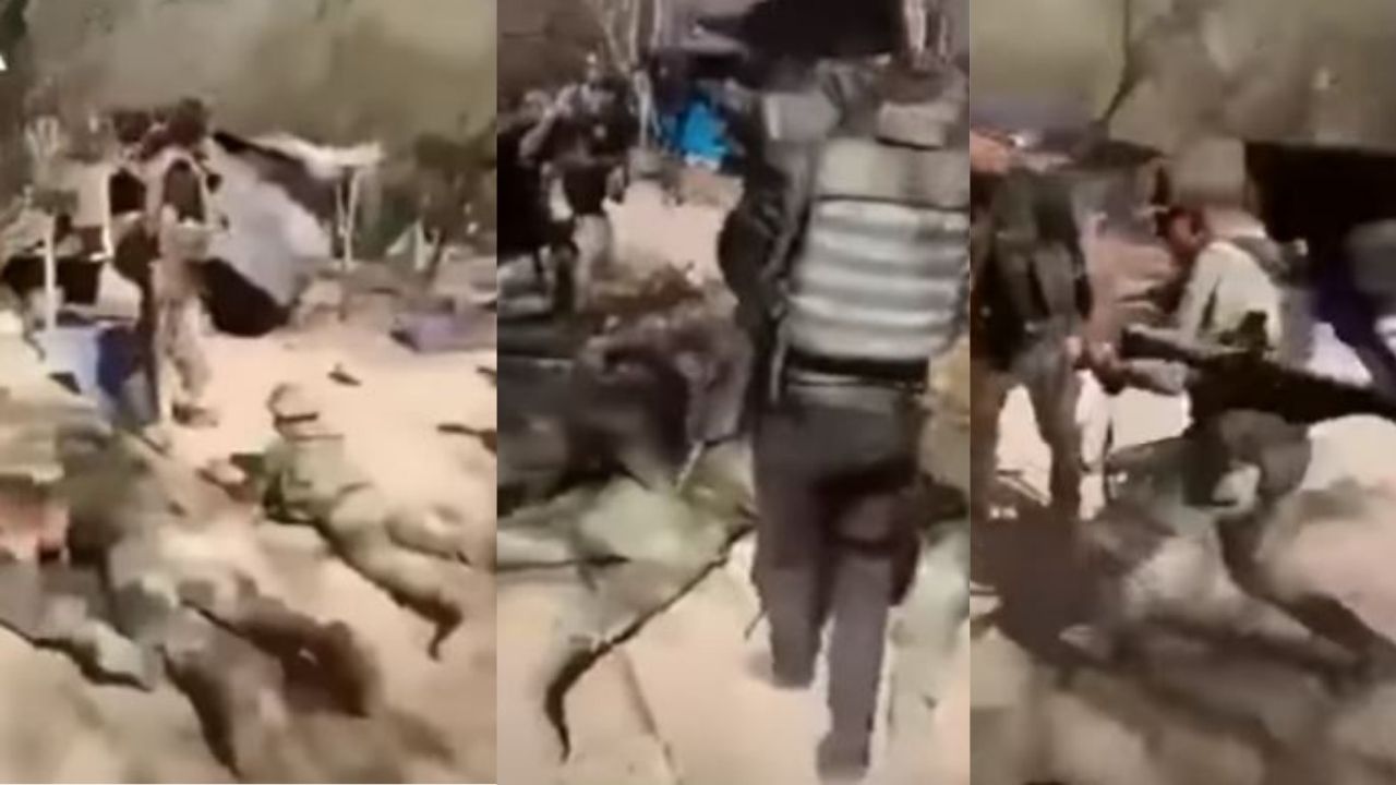 Vídeo: Sicarios del Cártel de Sinaloa humillan y someten a supuestos soldados