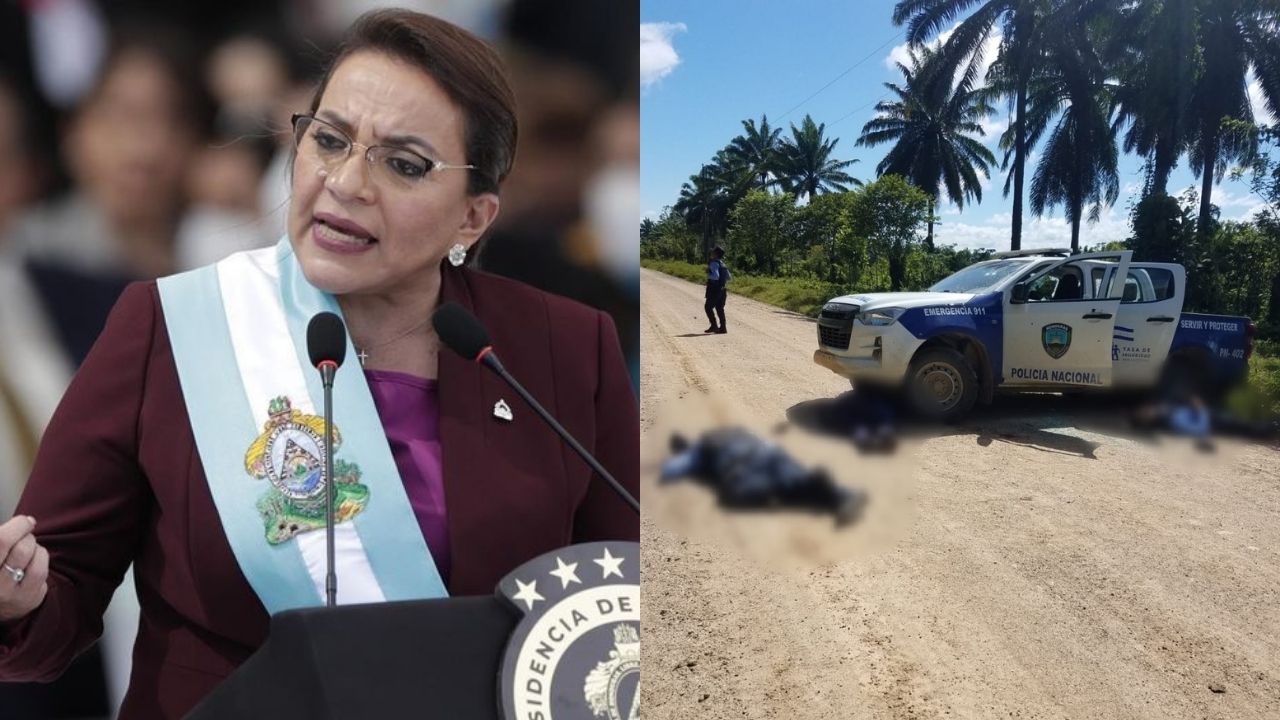 Presidenta Xiomara Castro decreta estado de excepción en Colón por muerte de 3 agentes policiales