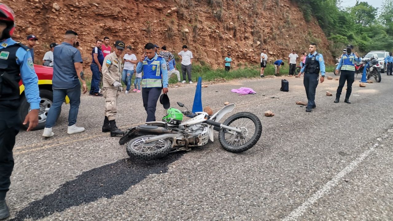 Muere niño de dos años en accidente de moto en el municipio de Cantarranas