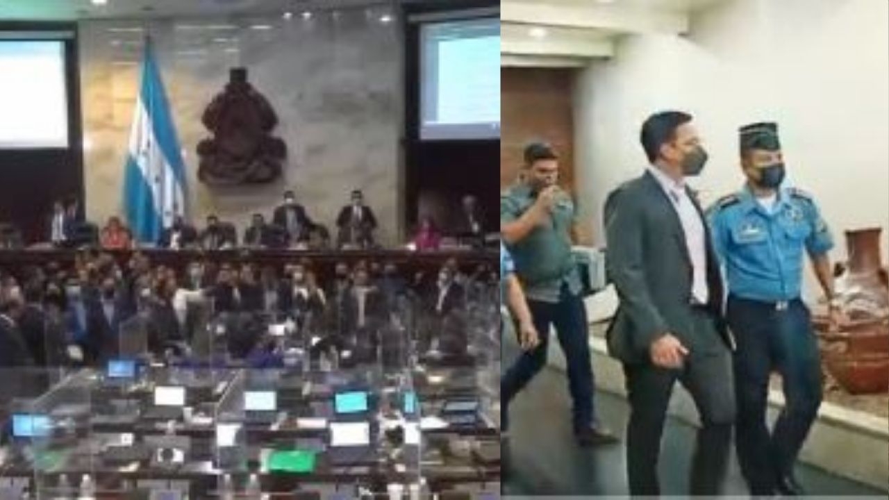 Custodiado salió del Congreso diputado nacionalista agredido por su propia bancada