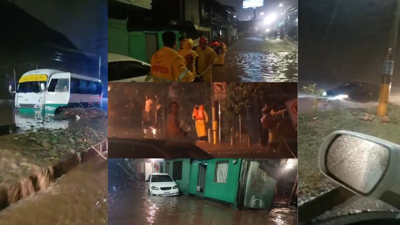Videos: Estos son los lugares afectados por las fuertes lluvias en Tegucigalpa