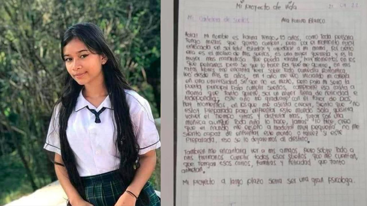 La sentida carta que dejó Karina Blanco antes de ser violada y asesinada por sujeto que la siguió