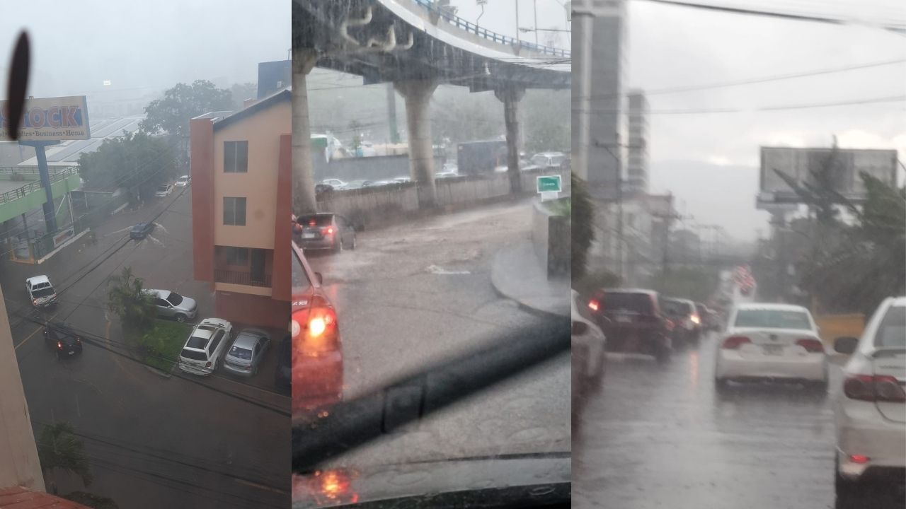 Vídeos: Varios sectores de Tegucigalpa resultan inundados por fuertes lluvias
