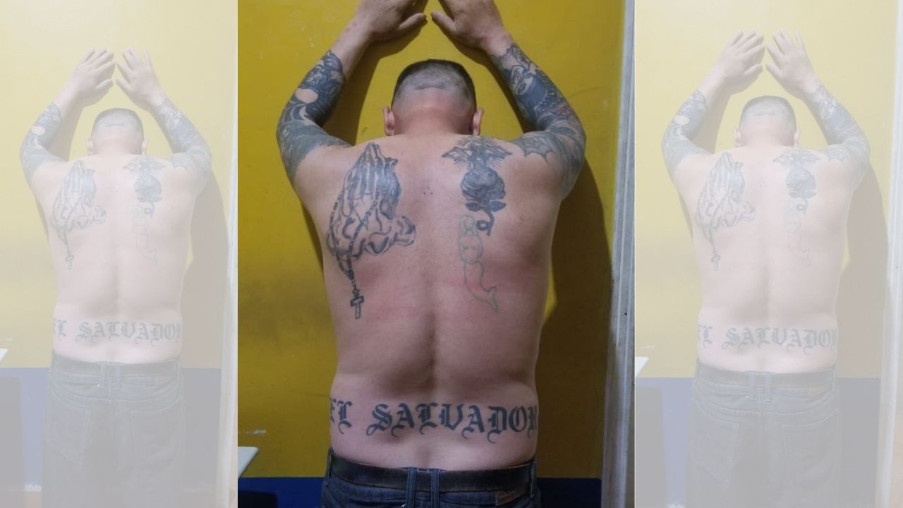Capturan a supuesto marero salvadoreño en el occidente de Honduras, mira sus tatuajes