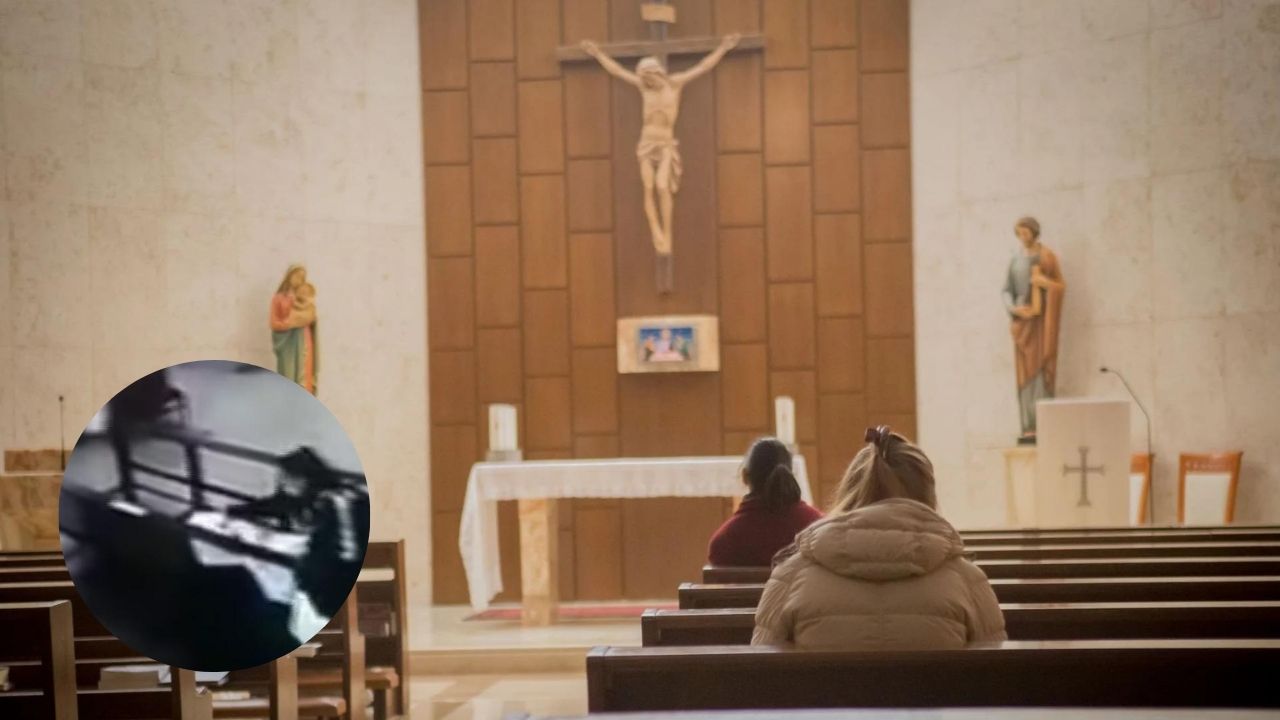 Video: mujer enferma de cáncer rezaba por su sanidad en una iglesia, se desmayó y le robaron sus pertenencias