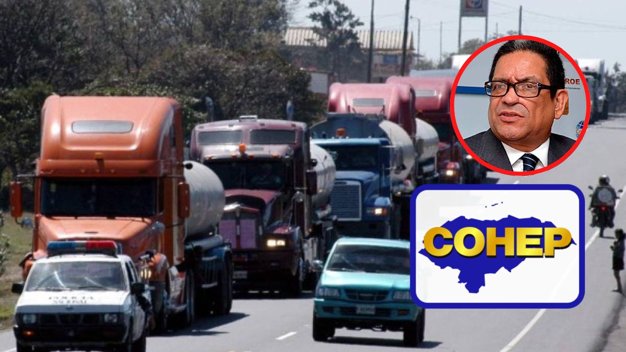 Unos L 700 millones diarios se pierden por paro de transporte de carga, según el Cohep