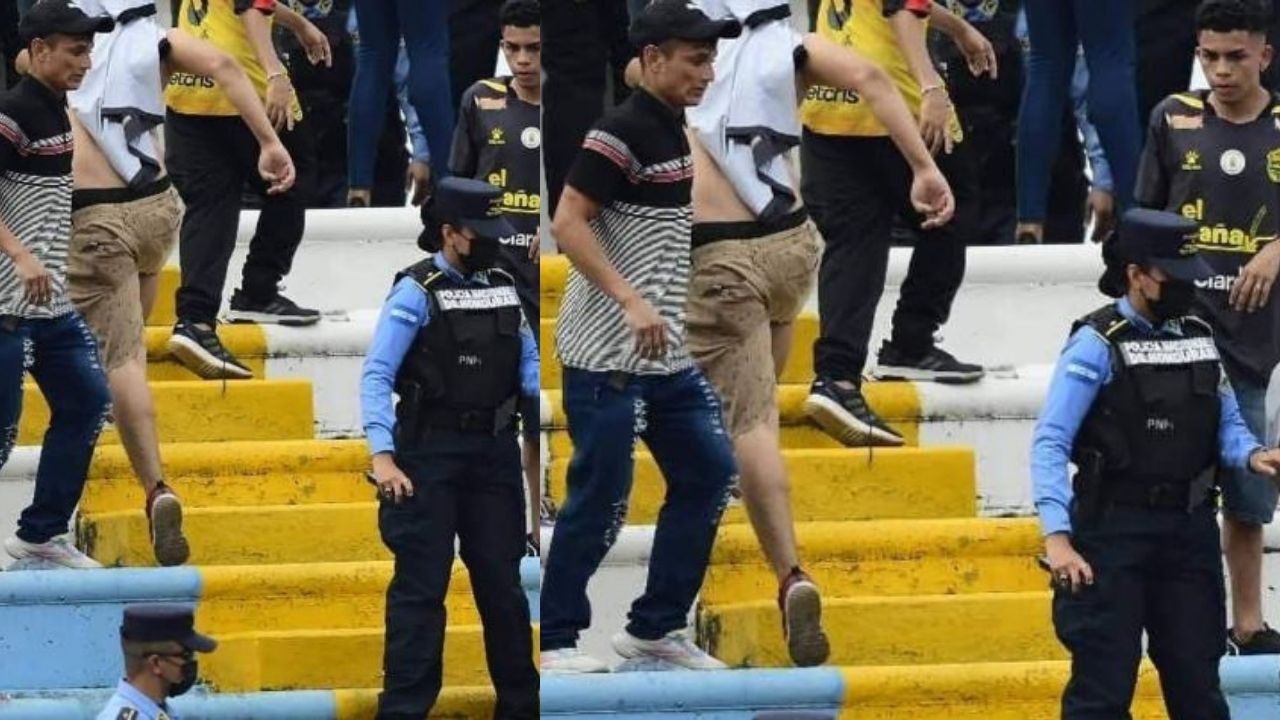 Por este delito acusarán a aficionado que golpeó salvajemente a mujer policía en el Olímpico