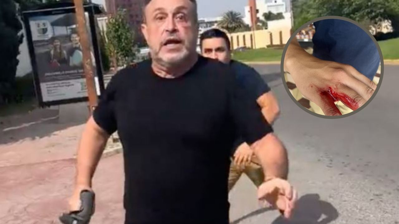 Video capta a sujeto agredir a novios porque pidieron que se estacionara bien
