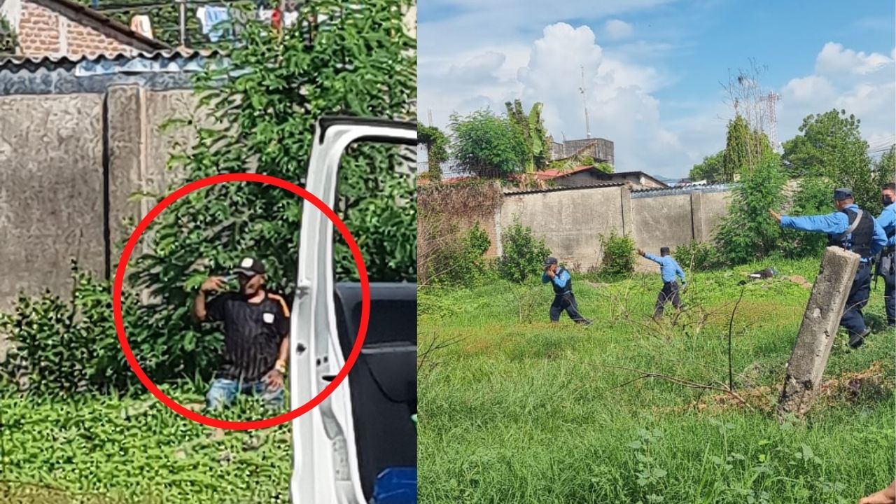 Video: Hondureño se quita la vida frente a policías para evitar que lo arresten