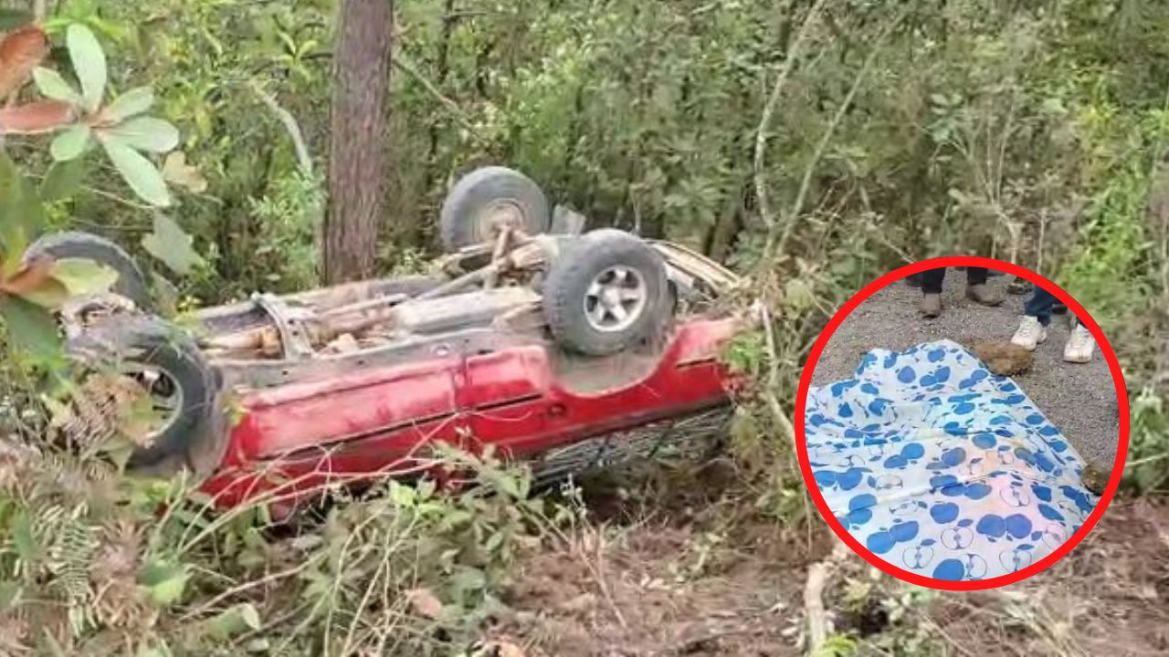 Dos muertos deja accidente en Lempira: mujer inexperta al volante conducía el vehículo