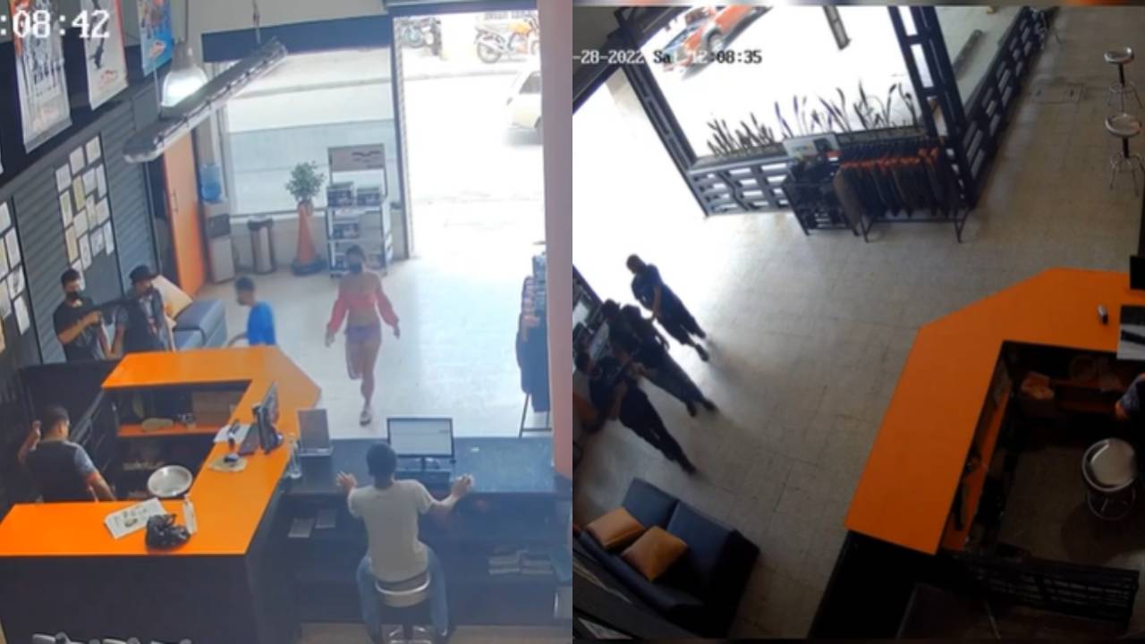 Video: Sexi chica dirige un asalto a un negocio de Comayagüela; así es su forma de operar