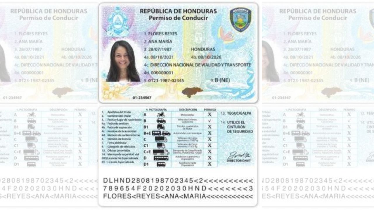 Estos son los precios de la licencia de conducir  en Honduras