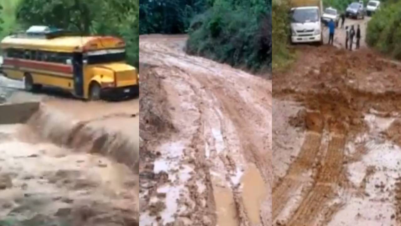 Mal estado de calles por lluvias deja incomunicados a 11 municipios del sur de Lempira