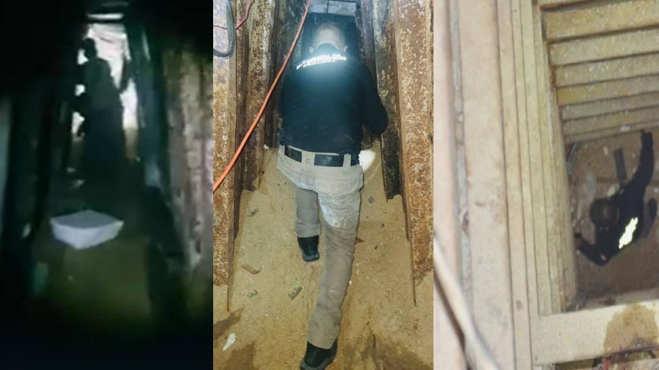 Descubren sofisticado narcotúnel entre Tijuana y San Diego: tenía luz, ventilación y sistema de transporte