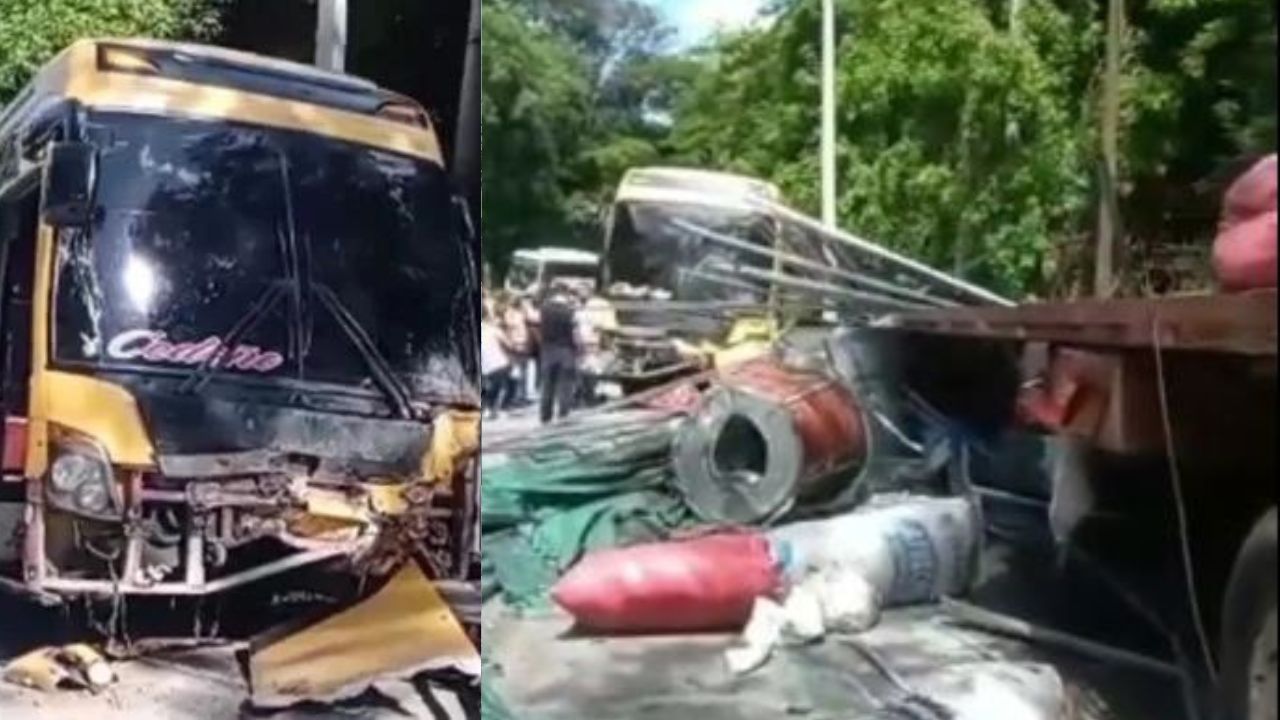 Video: Rastra embiste bus en La Moramulca: el saldo es un muerto y varios heridos