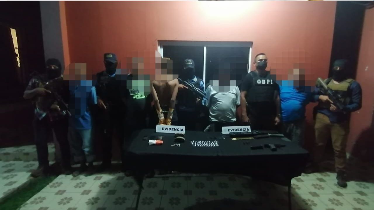 Capturan en Choluteca a cinco supuestos integrantes de 'Los Pelones'