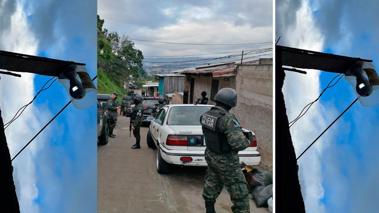 Imágenes: Así eran vigilados por el Barrio 18 habitantes de colonia en Tegucigalpa