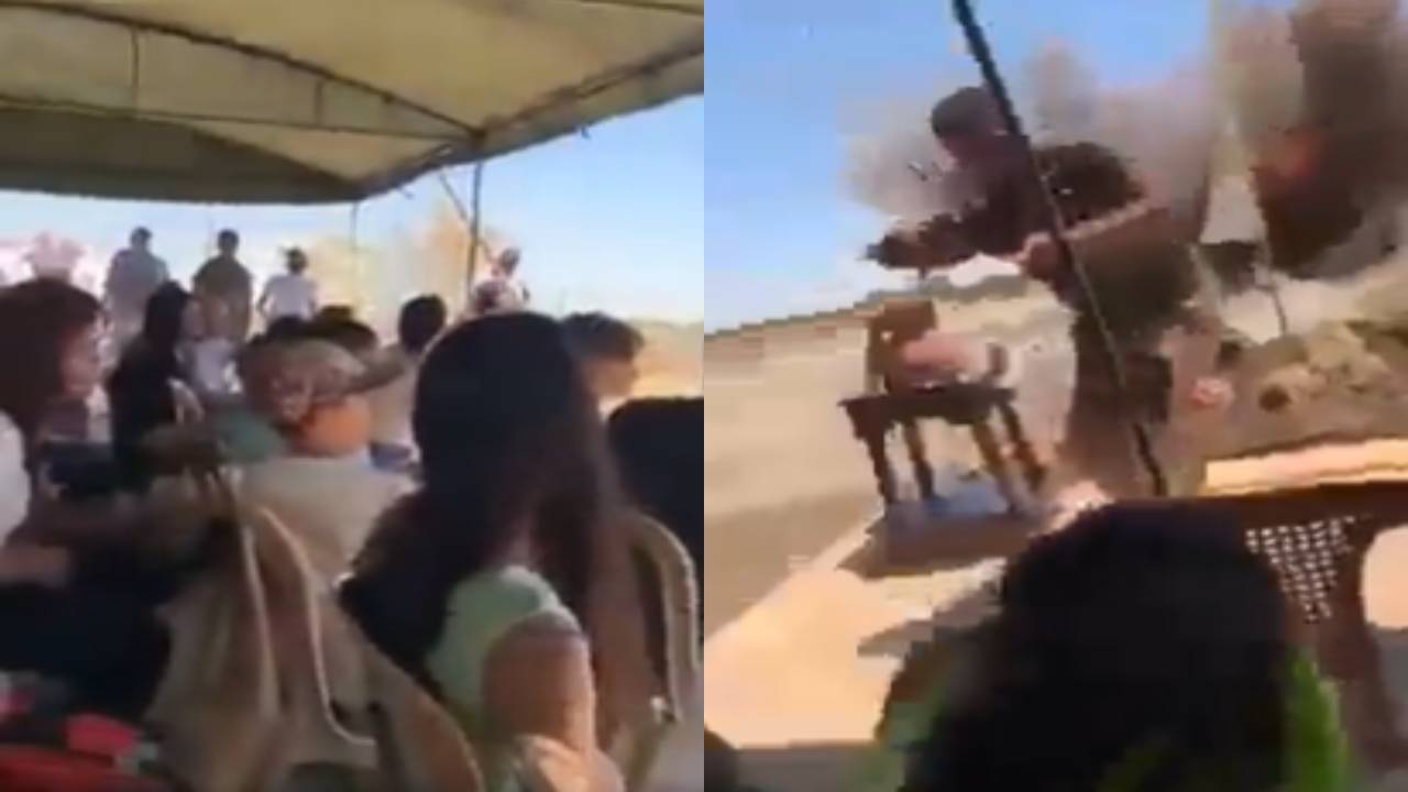 En vídeo quedó registrado un ataque cuando inauguraban iglesia en Siria; al menos dos muertos