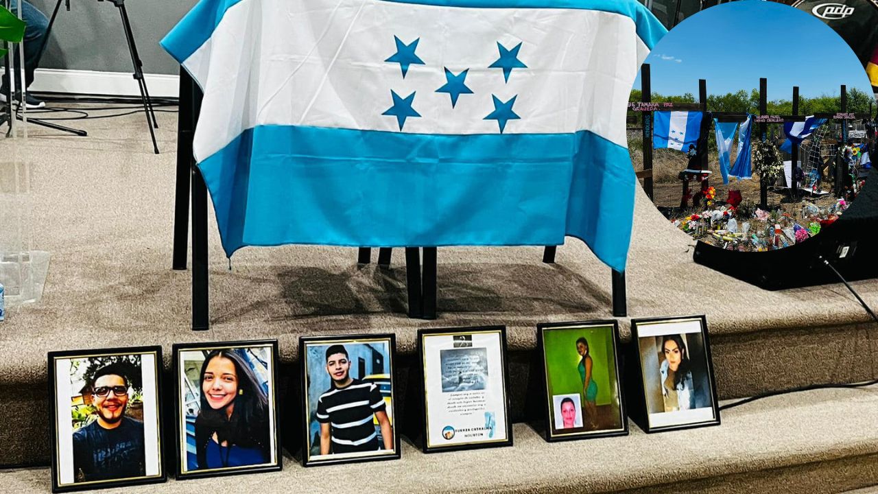 Con fotografías y adornos hondureños despidieron en Texas a compatriotas fallecidos en tráiler