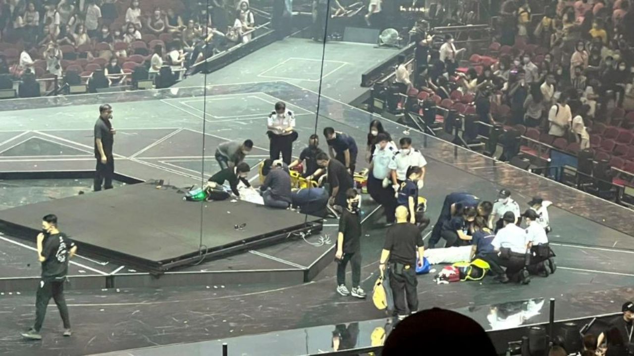 Imagen de Podrían quedar paralizados: este es el estado de salud de los bailarines a los que les cayó una pantalla gigante