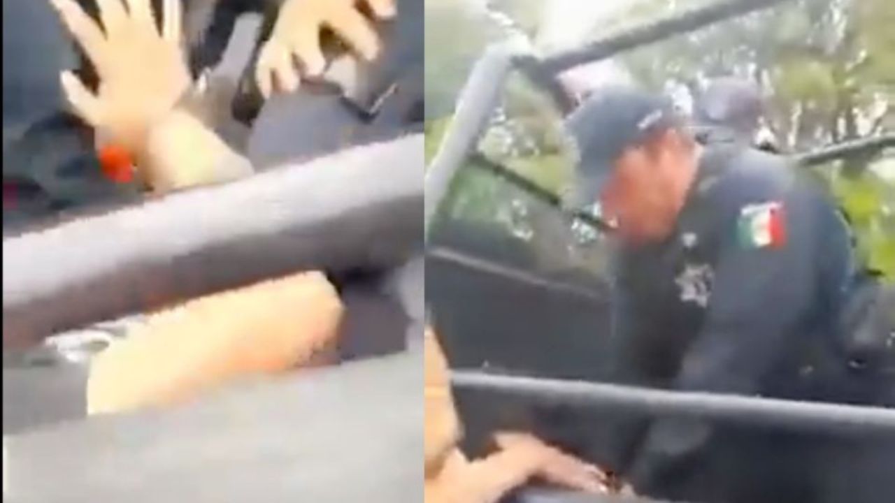 'Por Dios, me estás asfixiando': el desesperado grito de un hombre a policía que lo somete con la rodilla