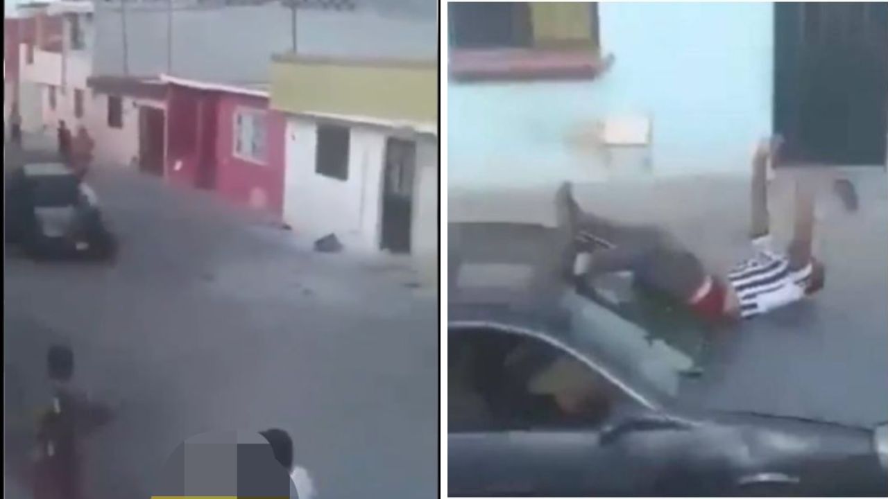 Video: conductor atropella a hombre que participaba en una pelea campal