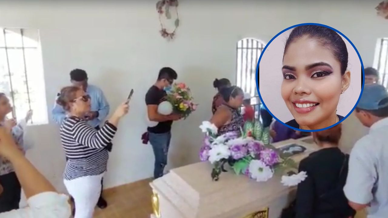 Familiares y amigos sepultan los restos de la joven encontrada sin vida en Trujillo