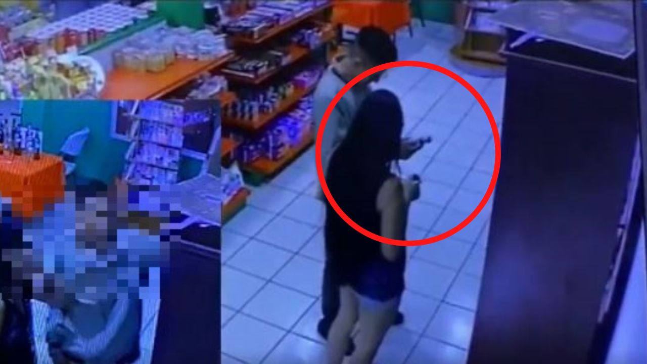 Captan a jóvenes robando una botella de ron de una tienda en Copán