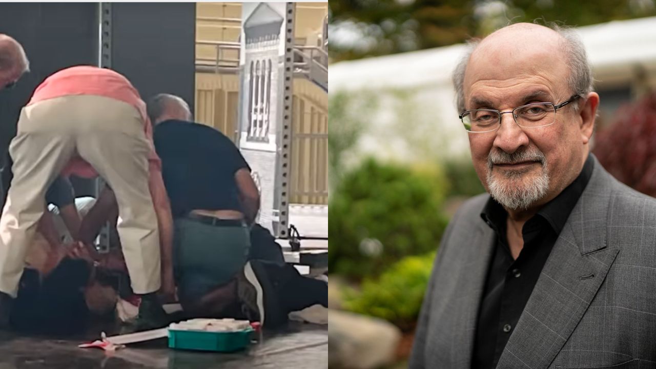 Apuñalan en pleno escenario al escritor Salman Rushdie en Nueva York