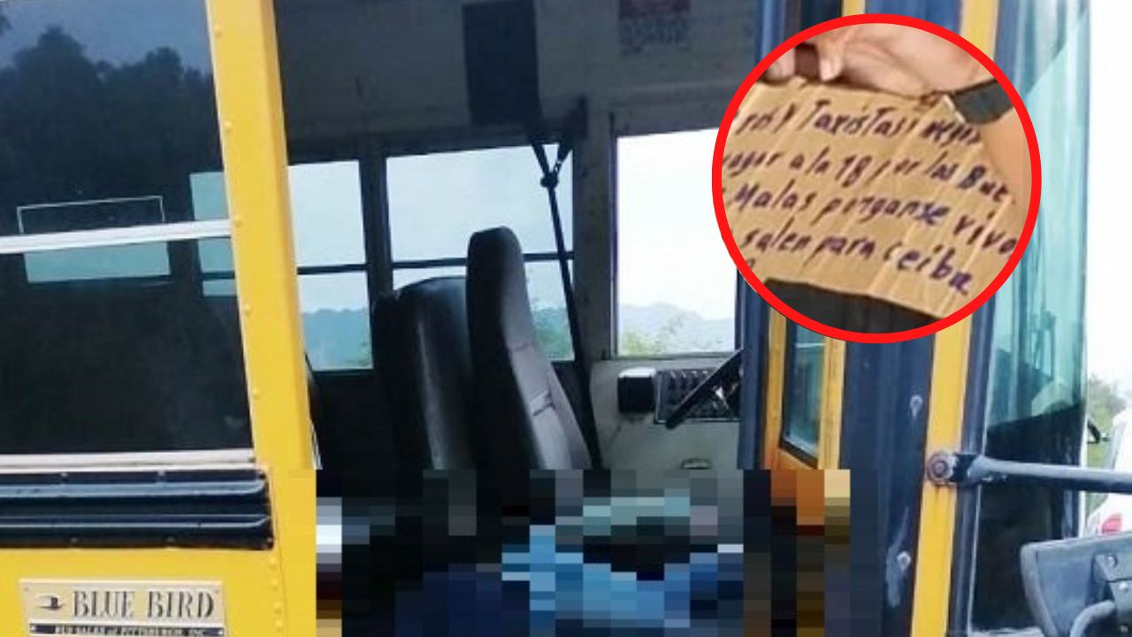 ¿Qué dice la nota de advertencia a transportistas de Yoro y La Ceiba? Ya fue asesinado un conductor