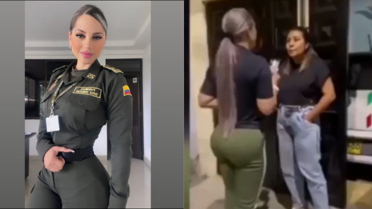 'Policía más sexy' de Colombia protagoniza acalorada discusión con una de sus vecinas